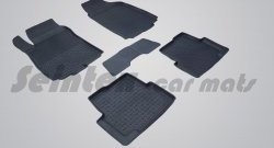 Износостойкие коврики в салон с высоким бортом SeiNtex Premium 4 шт. (резина) Chevrolet Aveo  T300 (2011-2015), Chevrolet Cobalt (2011-2016), Ravon R4 (2016-2020)