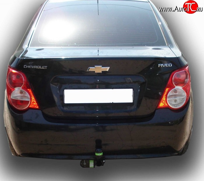 6 799 р. Фаркоп Leader Chevrolet Aveo T300 седан (2011-2015) (Без электропакета)  с доставкой в г. Майкоп