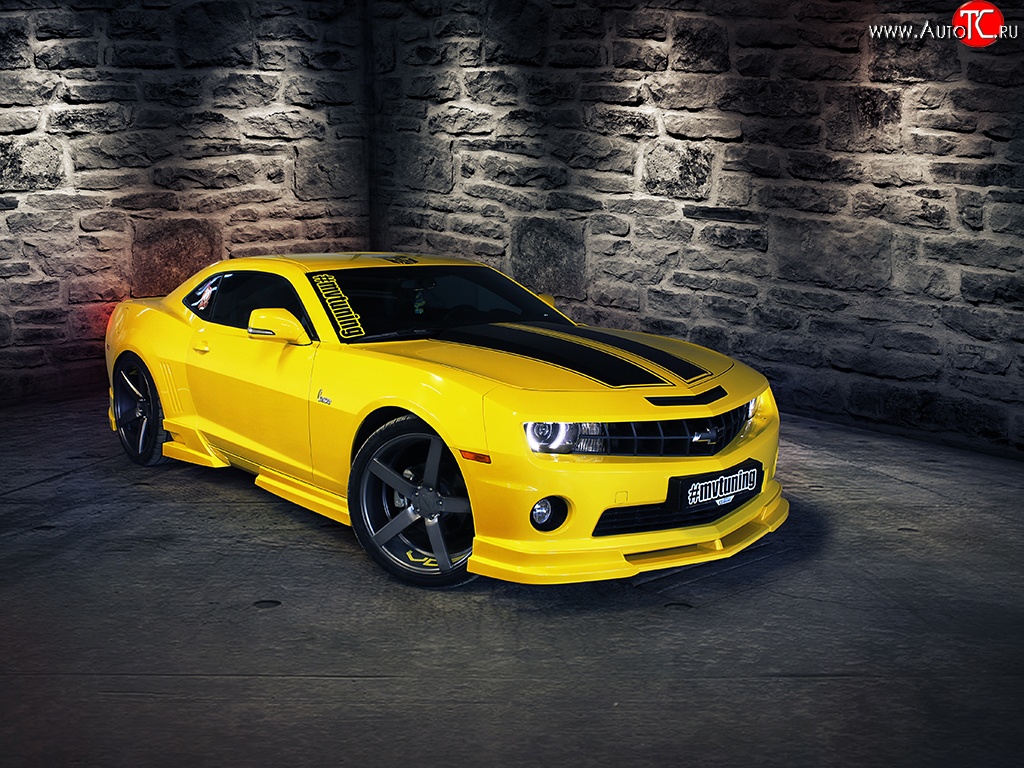 18 999 р. Накладка на передний бампер Sport Chevrolet Camaro дорестайлинг (2008-2014) (Неокрашенная)  с доставкой в г. Майкоп
