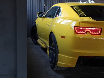 27 499 р. Пороги накладки MV Tuning. Chevrolet Camaro дорестайлинг (2008-2014) (Неокрашенные)  с доставкой в г. Майкоп. Увеличить фотографию 6