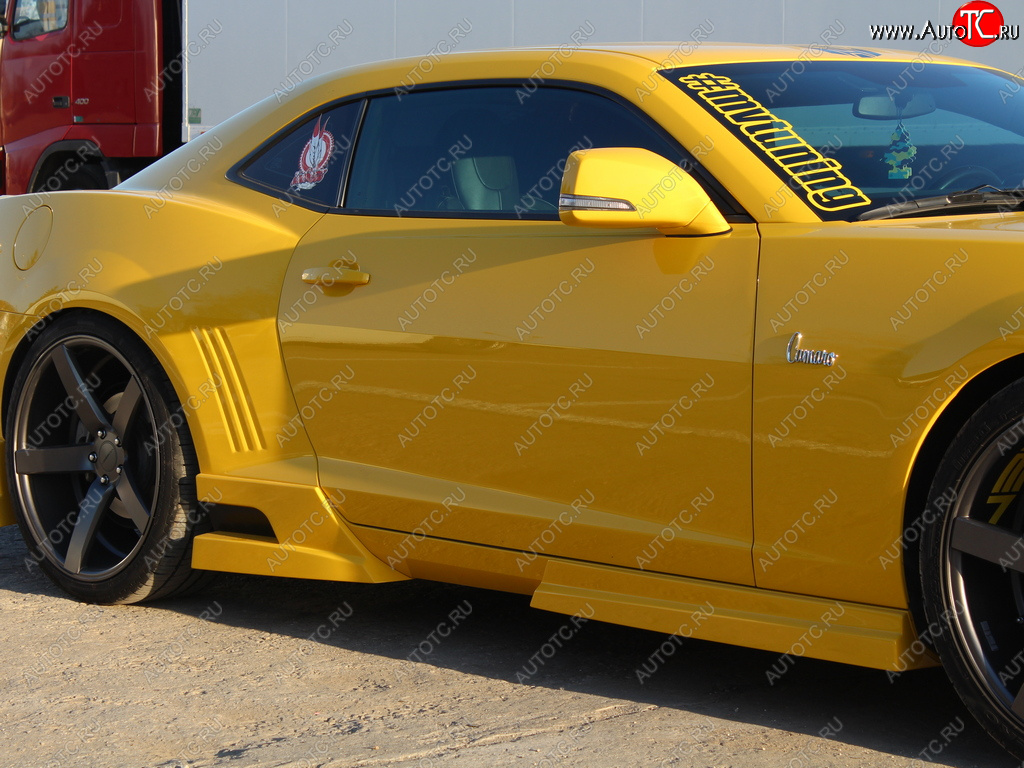 27 499 р. Пороги накладки MV Tuning. Chevrolet Camaro дорестайлинг (2008-2014) (Неокрашенные)  с доставкой в г. Майкоп