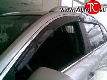611 р. Дефлекторы окон (ветровики) Novline 4 шт Chevrolet Captiva  дорестайлинг (2006-2011)  с доставкой в г. Майкоп
