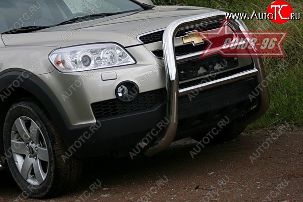 17 279 р. Защита переднего бампера Souz-96 (d76) Chevrolet Captiva  дорестайлинг (2006-2011)  с доставкой в г. Майкоп
