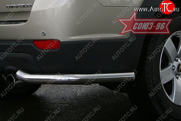 8 864 р. Защита заднего бампера Souz-96 (d60) Chevrolet Captiva  дорестайлинг (2006-2011)  с доставкой в г. Майкоп