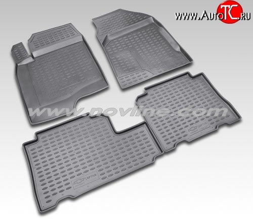 971 р. Коврики в салон Element 4 шт. (полиуретан) Chevrolet Captiva  дорестайлинг (2006-2011)  с доставкой в г. Майкоп