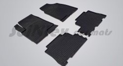 Износостойкие коврики в салон с рисунком Сетка SeiNtex Premium 4 шт. (резина) Chevrolet Captiva (2006-2011)  дорестайлинг