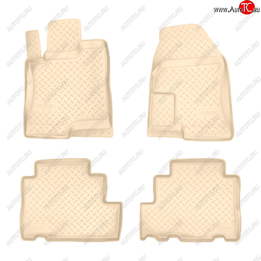 3 299 р. Коврики салона Norplast Unidec  Chevrolet Captiva (2006-2011), Opel Antara (2006-2010) (Цвет: бежевый)  с доставкой в г. Майкоп