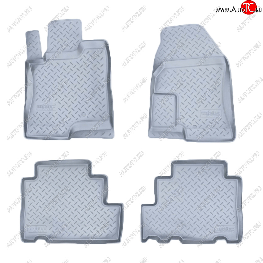 3 299 р. Коврики салона Norplast Unidec  Chevrolet Captiva (2006-2011), Opel Antara (2006-2010) (Цвет: серый)  с доставкой в г. Майкоп