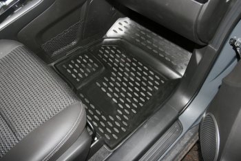 2 969 р. Коврики салона Element (полиуретан, 5 штук) Chevrolet Captiva 2-ой рестайлинг (2013-2016)  с доставкой в г. Майкоп. Увеличить фотографию 2