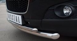 18 399 р. Защита переднего бампера (2 трубыØ63 и 42 мм, нержавейка) SLITKOFF  Chevrolet Captiva (2006-2011)  дорестайлинг  с доставкой в г. Майкоп. Увеличить фотографию 3