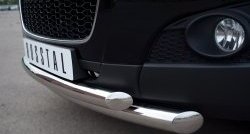 18 899 р. Защита переднего бампера (2 трубыØ76 и 63 мм, нержавейка) SLITKOFF Chevrolet Captiva 1-ый рестайлинг (2011-2013)  с доставкой в г. Майкоп. Увеличить фотографию 3