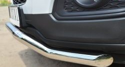 15 449 р. Защита переднего бампера (Ø63 мм волна, нержавейка) SLITKOFF Chevrolet Captiva 2-ой рестайлинг (2013-2016)  с доставкой в г. Майкоп. Увеличить фотографию 3