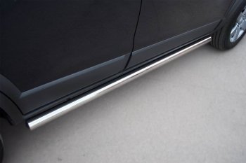 13 299 р. Защита порогов из круглой трубы d63 мм Russtal v3 Chevrolet Captiva 1-ый рестайлинг (2011-2013)  с доставкой в г. Майкоп. Увеличить фотографию 3