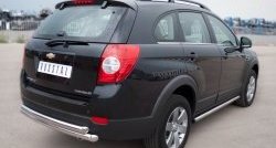 52 999 р. Защита порогов из круглой трубы диаметром 63 мм Russtal Chevrolet Captiva 1-ый рестайлинг (2011-2013) (Защита порогов с со скосами на торцах (вариант 1))  с доставкой в г. Майкоп. Увеличить фотографию 8