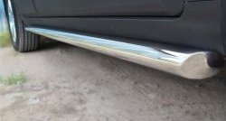 69 999 р. Защита порогов из круглой трубы диаметром 63 мм (рестайлинг) Russtal Chevrolet Captiva 2-ой рестайлинг (2013-2016) (Защита порогов с со скосами на торцах (вариант 1))  с доставкой в г. Майкоп. Увеличить фотографию 3