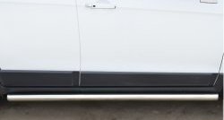 69 999 р. Защита порогов из круглой трубы диаметром 63 мм (рестайлинг) Russtal Chevrolet Captiva 2-ой рестайлинг (2013-2016) (Защита порогов с со скосами на торцах (вариант 1))  с доставкой в г. Майкоп. Увеличить фотографию 8