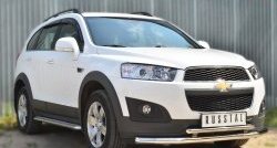 24 649 р. Широкая защита порогов (рестайлинг) SLITKOFF  Chevrolet Captiva (2013-2016) 2-ой рестайлинг  с доставкой в г. Майкоп. Увеличить фотографию 3
