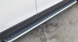 Широкая защита порогов (рестайлинг) SLITKOFF Chevrolet Captiva (2013-2016) 2-ой рестайлинг
