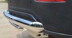 17 649 р. Защита заднего бампера (Ø63 и 42 мм, нержавейка) SLITKOFF Chevrolet Captiva 2-ой рестайлинг (2013-2016)  с доставкой в г. Майкоп. Увеличить фотографию 3