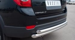 17 999 р. Защита заднего бампера (2 трубы Ø63 мм, нержавейка) SLITKOFF  Chevrolet Captiva (2011-2013) 1-ый рестайлинг  с доставкой в г. Майкоп. Увеличить фотографию 2