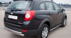 17 999 р. Защита заднего бампера (2 трубы Ø63 мм, нержавейка) SLITKOFF  Chevrolet Captiva (2011-2013) 1-ый рестайлинг  с доставкой в г. Майкоп. Увеличить фотографию 4