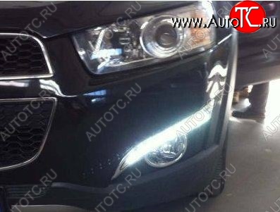 11 449 р. Дневные ходовые огни СТ  Chevrolet Captiva (2013-2016) 2-ой рестайлинг  с доставкой в г. Майкоп