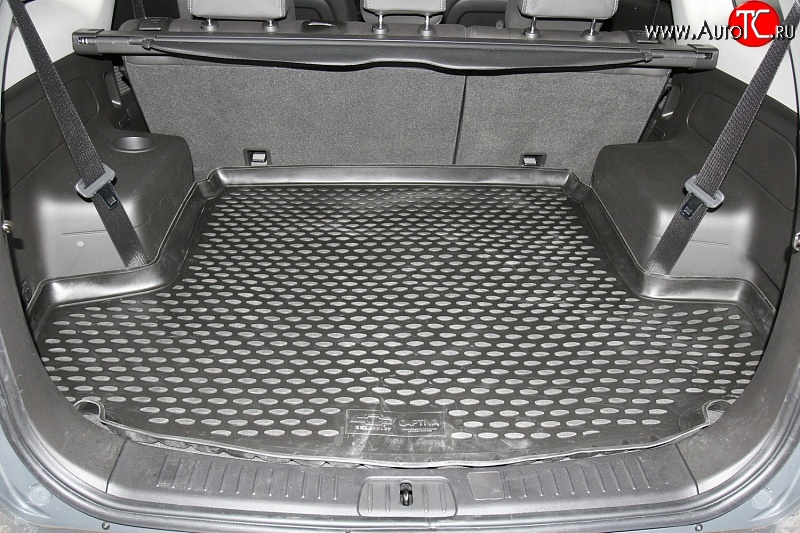 5 189 р. Коврик в багажник (длинная база) Element (полиуретан) Chevrolet Captiva 1-ый рестайлинг (2011-2013)  с доставкой в г. Майкоп