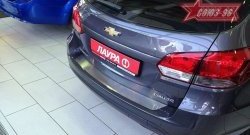 1 484 р. Накладка на задний бампер Souz-96 Chevrolet Cruze J305 хэтчбек дорестайлинг (2009-2012)  с доставкой в г. Майкоп. Увеличить фотографию 2