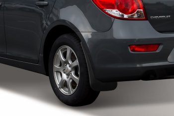 4 799 р. Задние брызговики Frosch Chevrolet Cruze J300 седан рестайлинг (2012-2015)  с доставкой в г. Майкоп. Увеличить фотографию 2