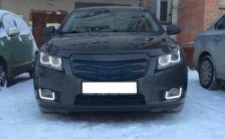 3 529 р. Радиаторная решётка (дорестайлинг) Sport v2 Chevrolet Cruze J305 хэтчбек дорестайлинг (2009-2012) (Неокрашенная)  с доставкой в г. Майкоп. Увеличить фотографию 3