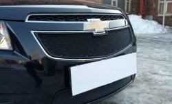 1 469 р. Нижняя сетка на бампер Russtal (черная) Chevrolet Cruze J305 хэтчбек дорестайлинг (2009-2012)  с доставкой в г. Майкоп. Увеличить фотографию 2