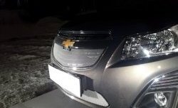 1 599 р. Сетка в решетку радиатора Russtal Chevrolet Cruze J308 универсал рестайлинг (2012-2015) (хром)  с доставкой в г. Майкоп. Увеличить фотографию 4