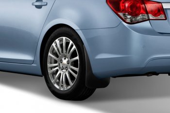 4 799 р. Задние брызговики Frosch Chevrolet Cruze J300 седан дорестайлинг (2009-2012)  с доставкой в г. Майкоп. Увеличить фотографию 2