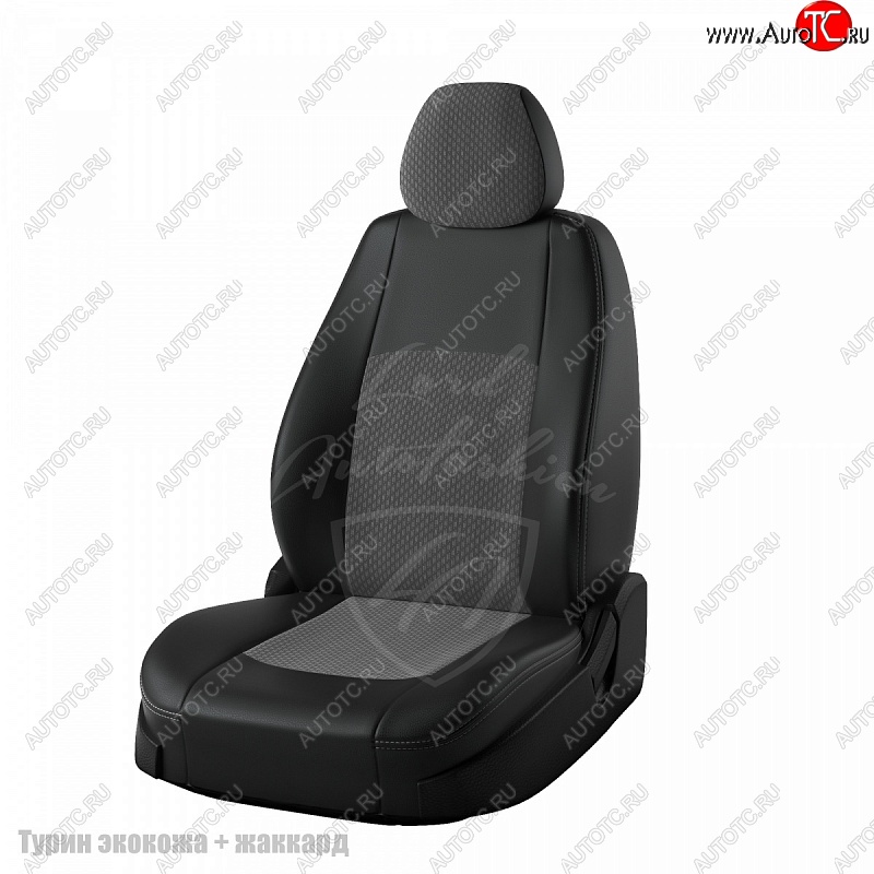 5 899 р. Чехлы для сидений Lord Autofashion Турин (экокожа/жаккард)  Chevrolet Cruze  J300 (2009-2015) седан дорестайлинг, седан рестайлинг (Черный, вставка Люкс-94)  с доставкой в г. Майкоп