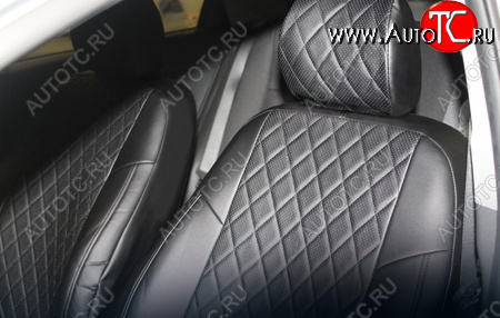 6 449 р. Чехлы Seintex (экокожа/ромб) Chevrolet Cruze J300 седан дорестайлинг (2009-2012)  с доставкой в г. Майкоп