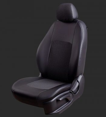 Чехлы для сидений Lord Autofashion Турин (экокожа/жаккард, спинка 60/40, 2 П- и 1 Г-образных подголовника) Chevrolet Cruze J305 хэтчбек рестайлинг (2012-2015)