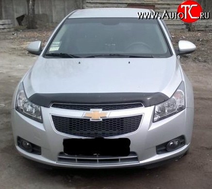 4 599 р. Дефлектор капота NovLine Chevrolet Cruze J305 хэтчбек дорестайлинг (2009-2012)  с доставкой в г. Майкоп