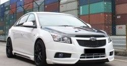 3 999 р. Накладка на передний бампер Extrime Chevrolet Cruze J300 седан дорестайлинг (2009-2012) (Неокрашенная)  с доставкой в г. Майкоп. Увеличить фотографию 3