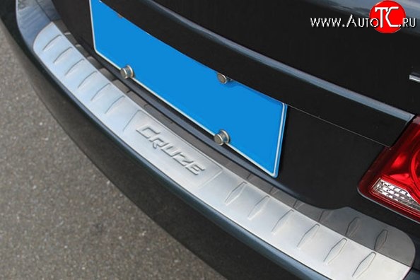 1 199 р. Накладка защитная на задний бампер M-VRS Chevrolet Cruze J305 хэтчбек дорестайлинг (2009-2012)  с доставкой в г. Майкоп