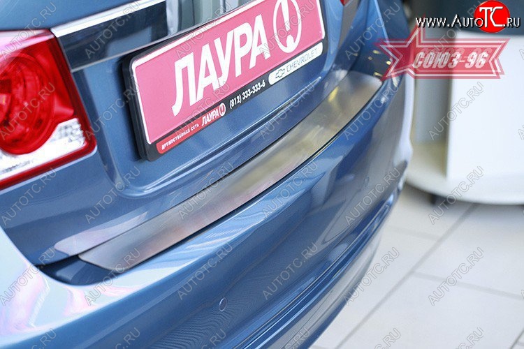 1 439 р. Накладка на задний бампер Souz-96 Chevrolet Cruze J305 хэтчбек дорестайлинг (2009-2012)  с доставкой в г. Майкоп