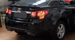 3 899 р. Диффузор заднего бампера Sport  Chevrolet Cruze  J300 (2009-2012) седан дорестайлинг (Текстурный пластик (шагрень))  с доставкой в г. Майкоп. Увеличить фотографию 7