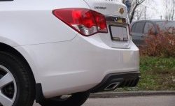 3 899 р. Диффузор заднего бампера Sport  Chevrolet Cruze  J300 (2009-2012) седан дорестайлинг (Текстурный пластик (шагрень))  с доставкой в г. Майкоп. Увеличить фотографию 10