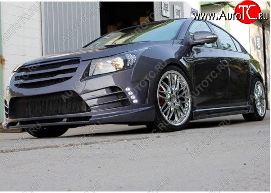 9 299 р. Передний бампер MYRIDE STYLE Chevrolet Cruze J300 седан дорестайлинг (2009-2012) (Неокрашенный)  с доставкой в г. Майкоп