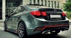 4 199 р. Пороги накладки CT Chevrolet Cruze J305 хэтчбек дорестайлинг (2009-2012) (Неокрашенные)  с доставкой в г. Майкоп. Увеличить фотографию 3