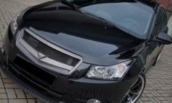 2 999 р. Решётка радиатора Road Runs style Chevrolet Cruze J305 хэтчбек дорестайлинг (2009-2012) (Неокрашенная)  с доставкой в г. Майкоп. Увеличить фотографию 2