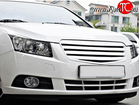 2 999 р. Решётка радиатора Mercedes Style Chevrolet Cruze J305 хэтчбек дорестайлинг (2009-2012) (Неокрашенная)  с доставкой в г. Майкоп