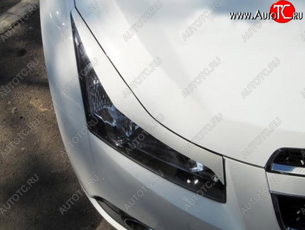 999 р. Реснички на фары RS-style Chevrolet Cruze J305 хэтчбек дорестайлинг (2009-2012) (Неокрашенные)  с доставкой в г. Майкоп