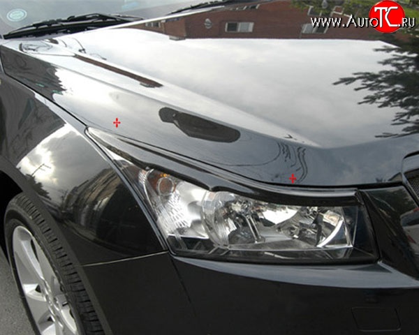 919 р. Реснички M-VRS на фары Chevrolet Cruze J305 хэтчбек дорестайлинг (2009-2012) (Неокрашенные)  с доставкой в г. Майкоп
