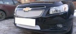 1 559 р. Нижняя сетка на бампер Russtal (хром) Chevrolet Cruze J300 седан дорестайлинг (2009-2012)  с доставкой в г. Майкоп. Увеличить фотографию 3
