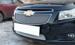 1 559 р. Нижняя сетка на бампер Russtal (хром) Chevrolet Cruze J300 седан дорестайлинг (2009-2012)  с доставкой в г. Майкоп. Увеличить фотографию 6